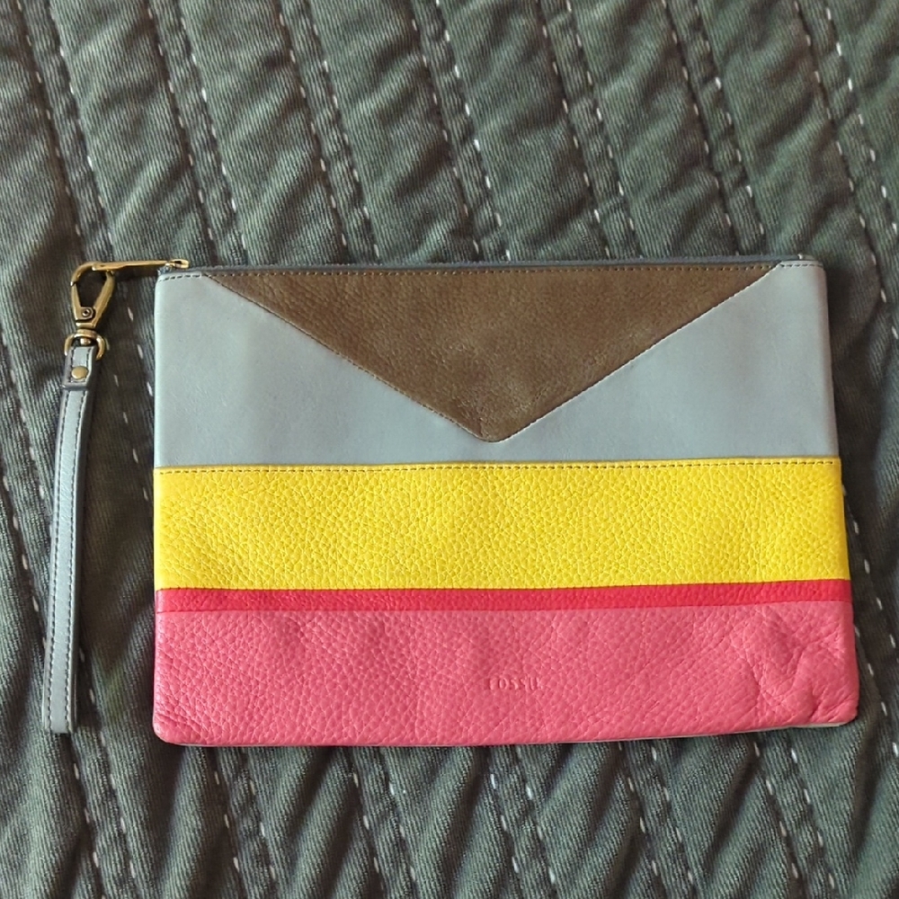 Fossil Leather Wristlet